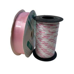 Vintage Pink Curling Ribbon 2 Rolls Lot Baby Shower Its a Girl  Ribbon u